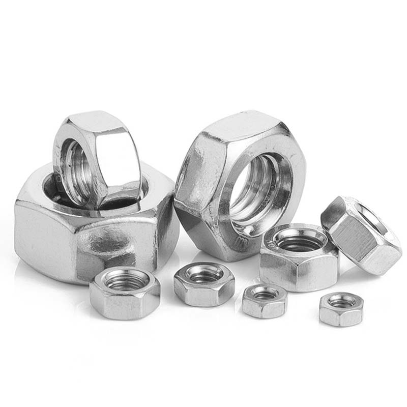 Nozes finas hexagonais pretas