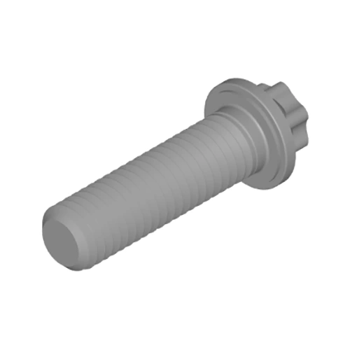 Parafusos e parafusos com recurso de direção hexalobular externa com flange pequeno