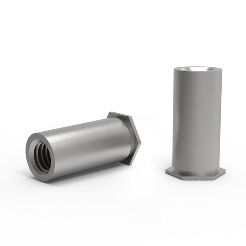 Coluna de nutas de rebite hexagonal de aço carbono