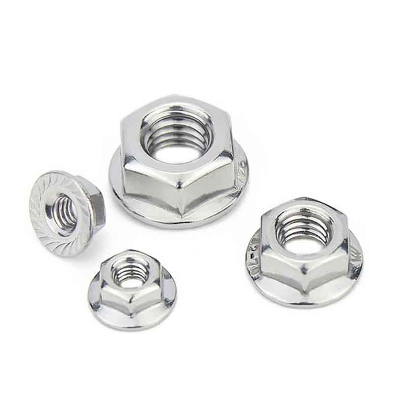 Porca hexagonal dobrada a frio com flange