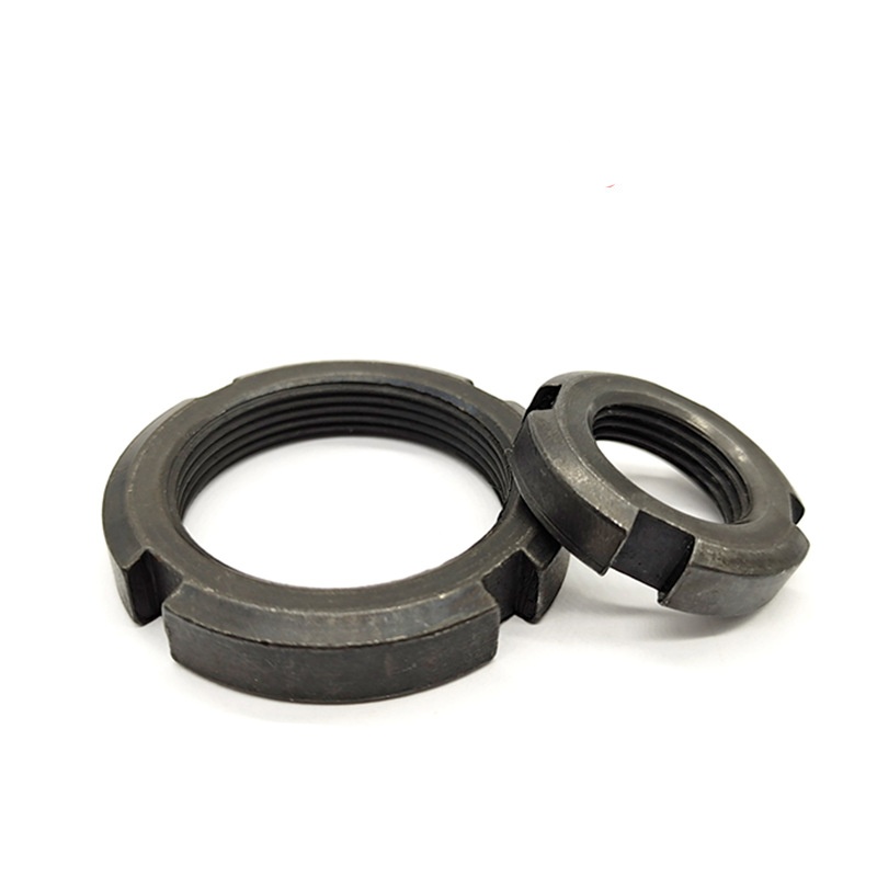 Porca redonda de travamento com fenda dupla segura