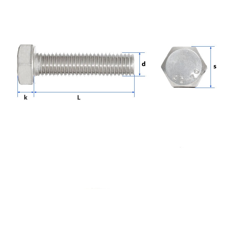 Parafusos hexagon fios completos