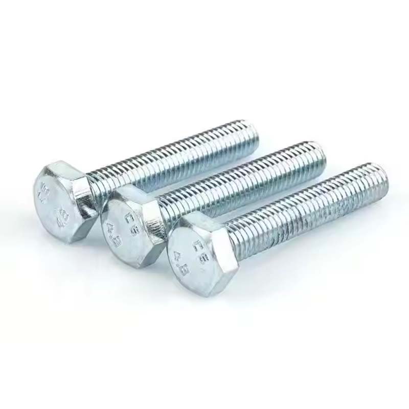 Grade 4.8 Bolt hexágono banhado a zinco