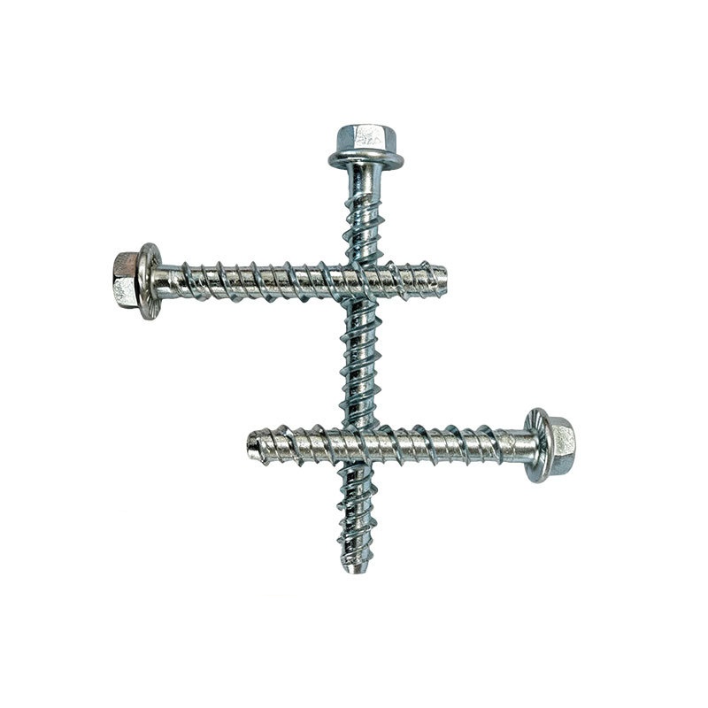 Parafuso de ancoragem de concreto autocortante com flange hexagonal