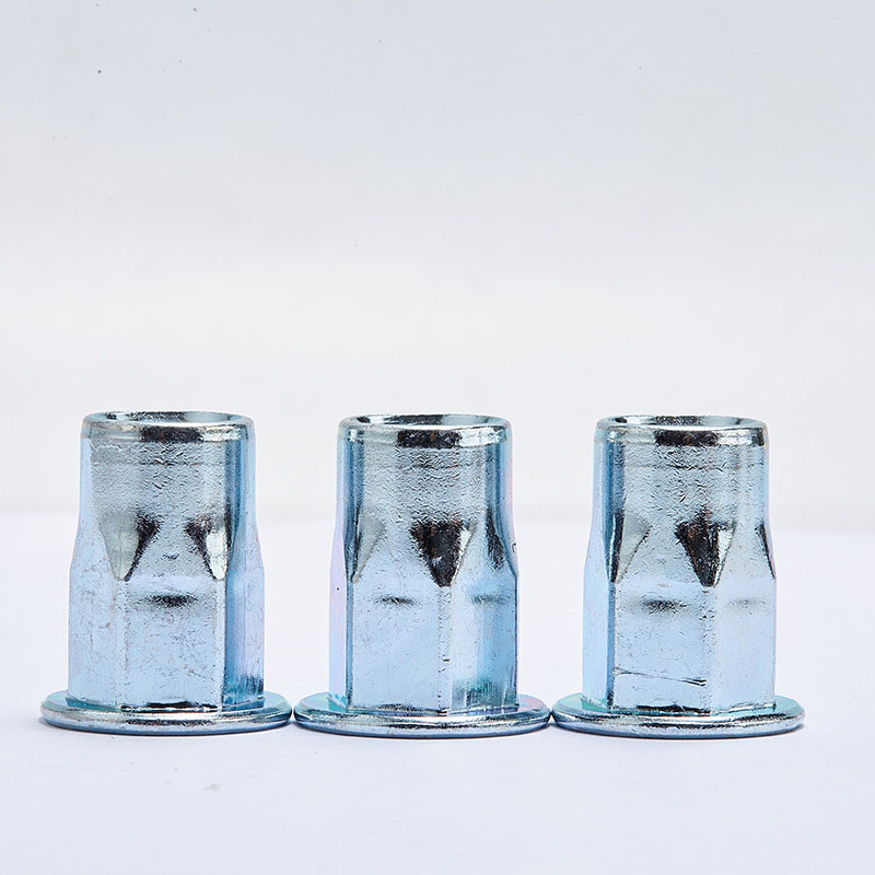 Porca de rebite hexagonal com travamento sextavado