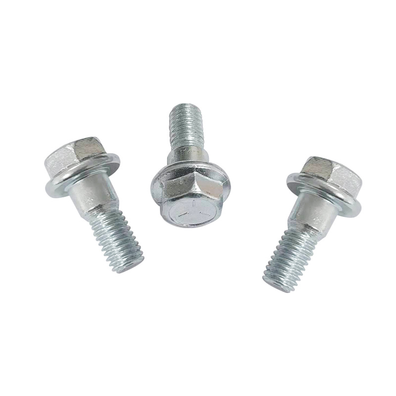 Parafusos de flange hexágono com design ranhurado