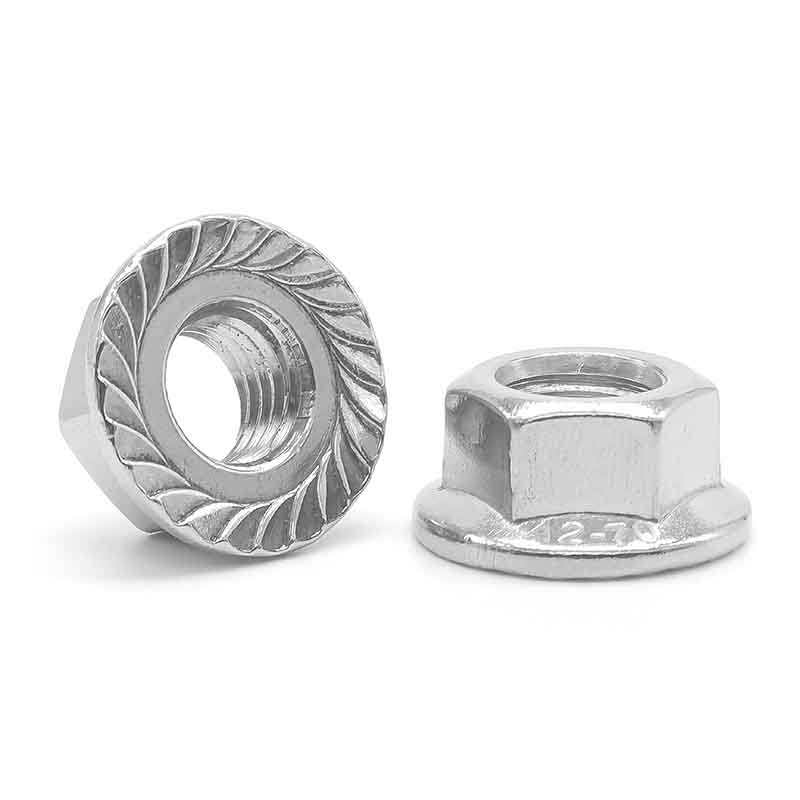 Porcas de flange hexagonais para edifícios industriais