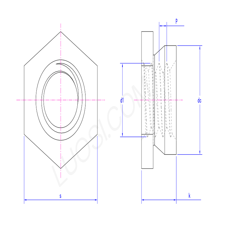 Heat Treated Stainless Steel Insert Nut Heat Treated Stainless Steel Insert Nut