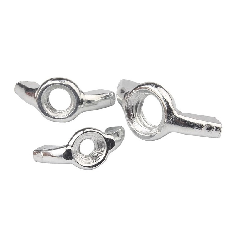 Porca borboleta redonda de metal