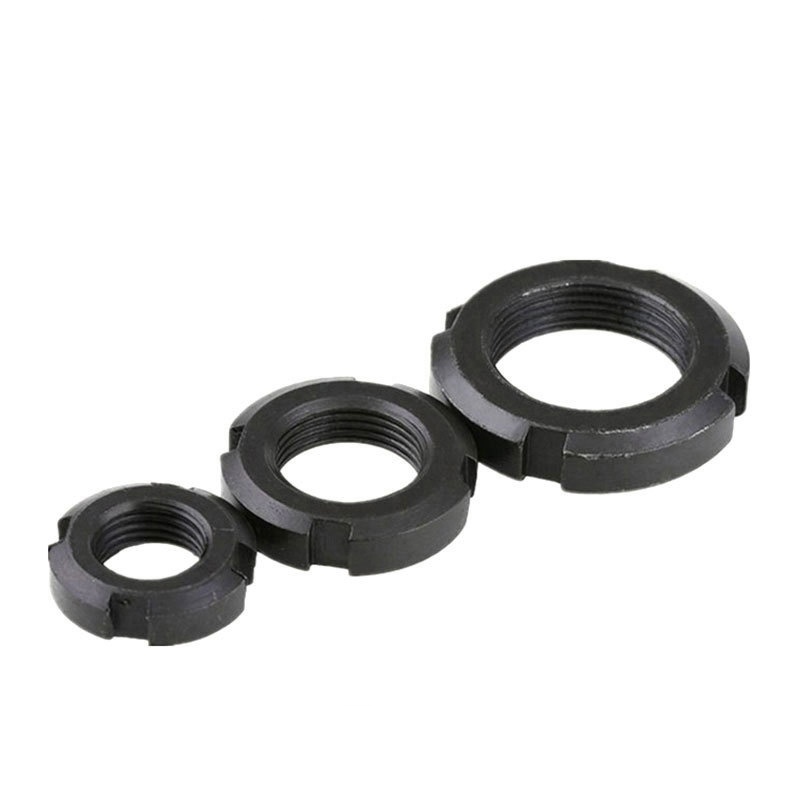 Porca redonda de travamento com fenda de missão crítica