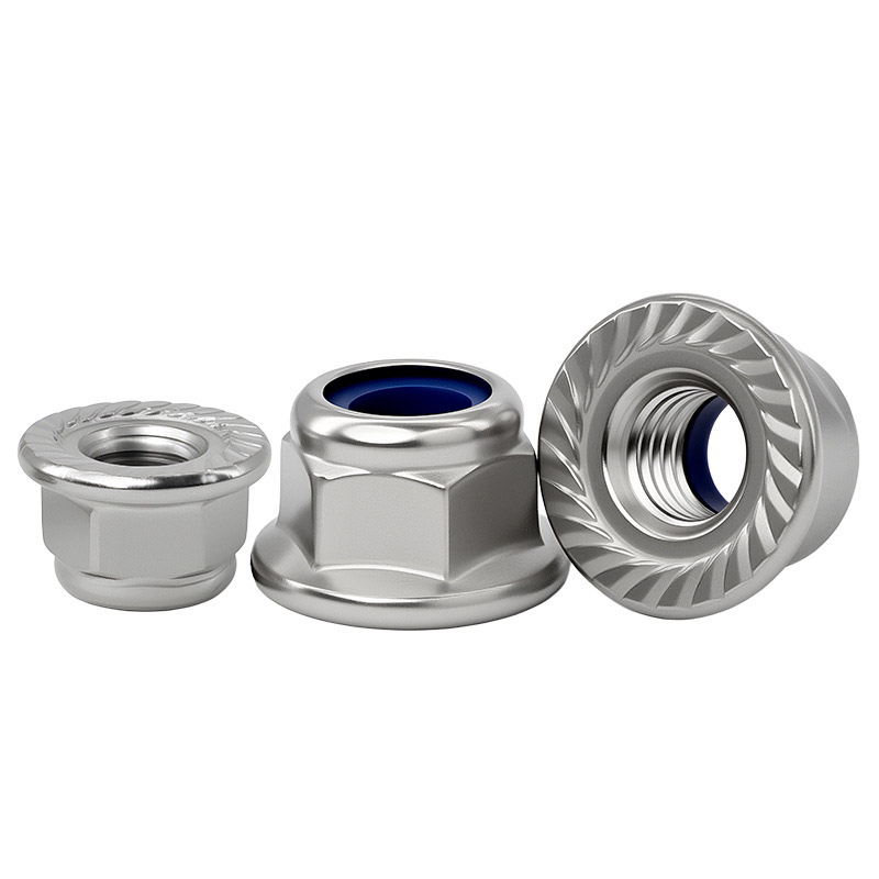 Porcas hexagonais tipo torque predominantes com flange