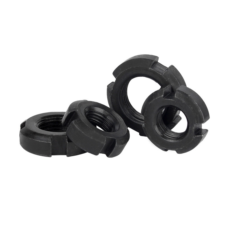 Porca circular com fenda