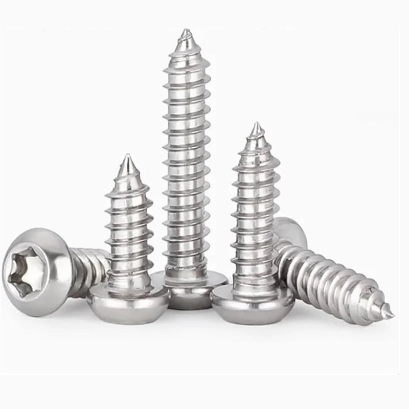 Parafusos autorroscantes de cabeça Pan Torx resistentes de 6 lóbulos