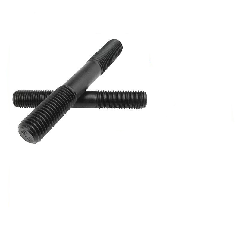 Pregos de extremidade dupla simetricamente rosqueados